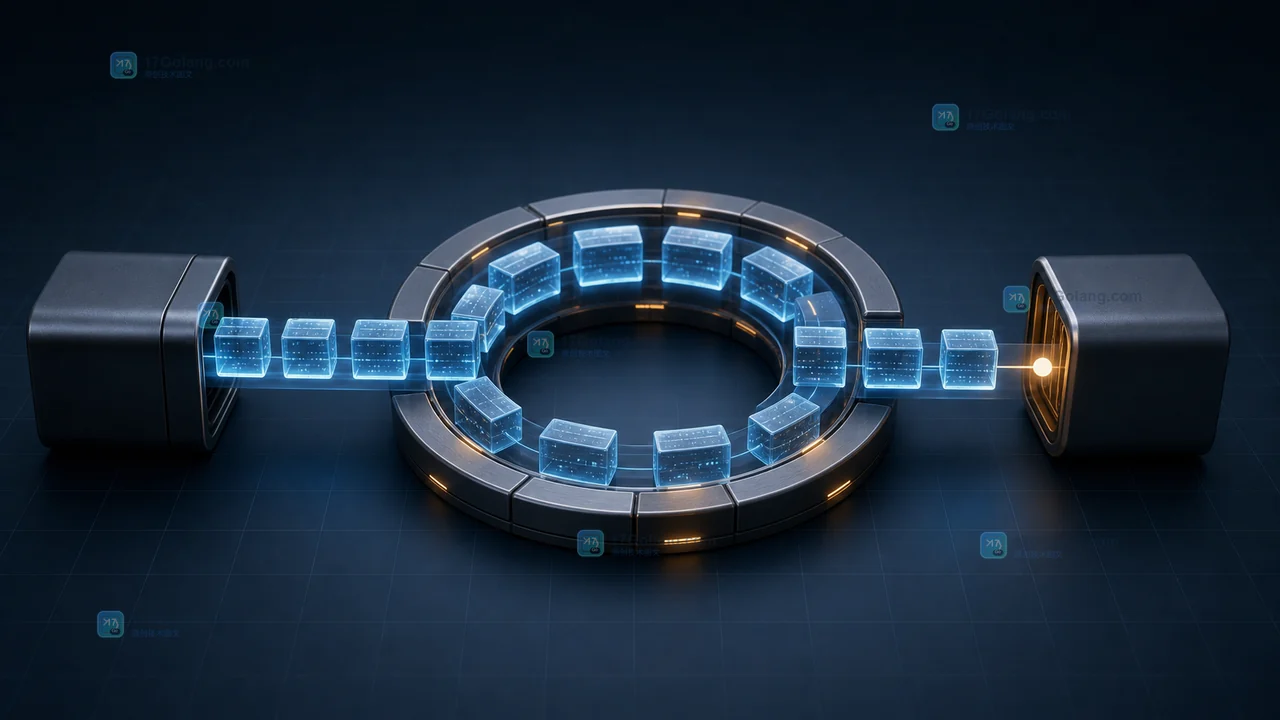 Go io.Copy 读取数据和返回 EOF 的字节序列示意图