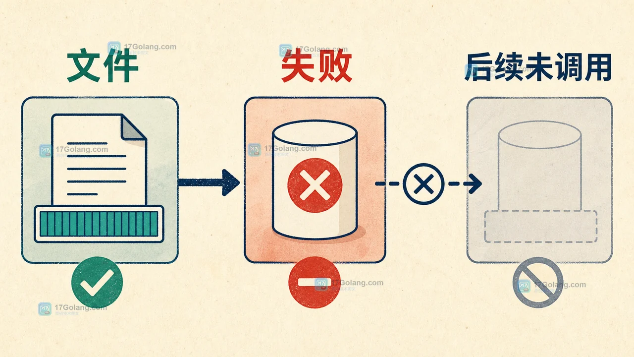 Go io.MultiWriter 前一个日志目标已写入、第二个目标失败后停止并留下半成功状态的决策分支