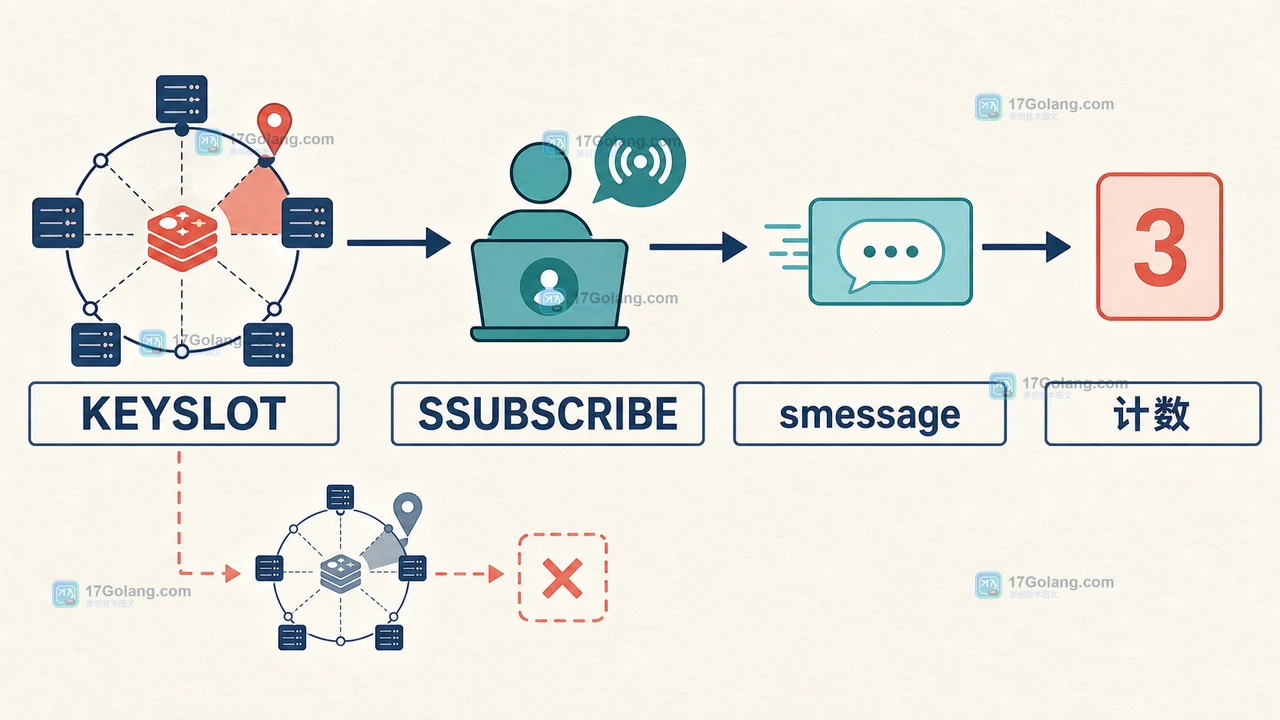 Redis SPUBLISH 验收路径:CLUSTER KEYSLOT、SSUBSCRIBE 推送类型与发布返回计数