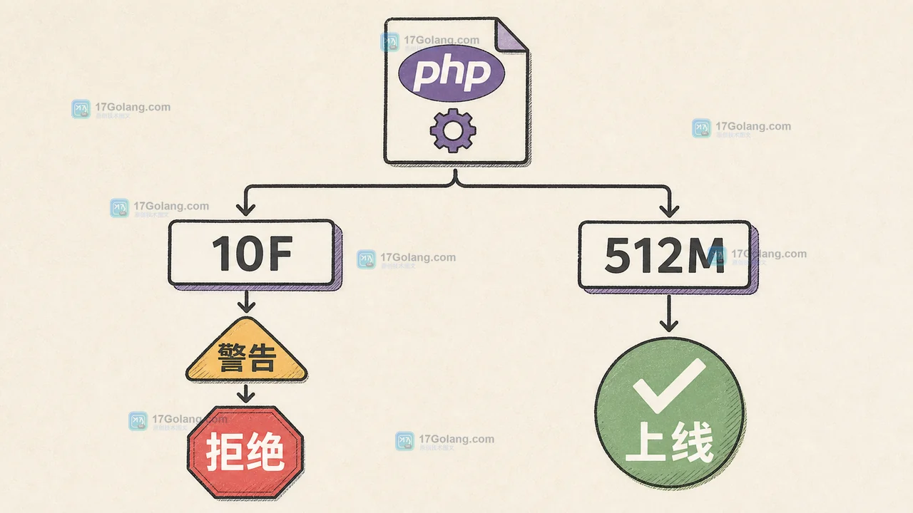 PHP 容量配置从警告输入到拒绝或通过的上线验收分支