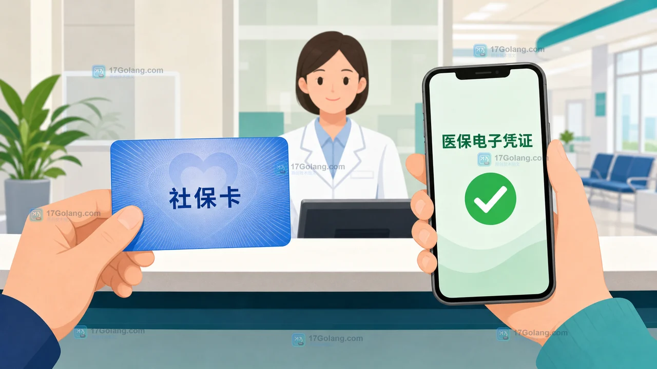 医保电子凭证与社保卡在挂号结算窗口的两种身份凭证选择