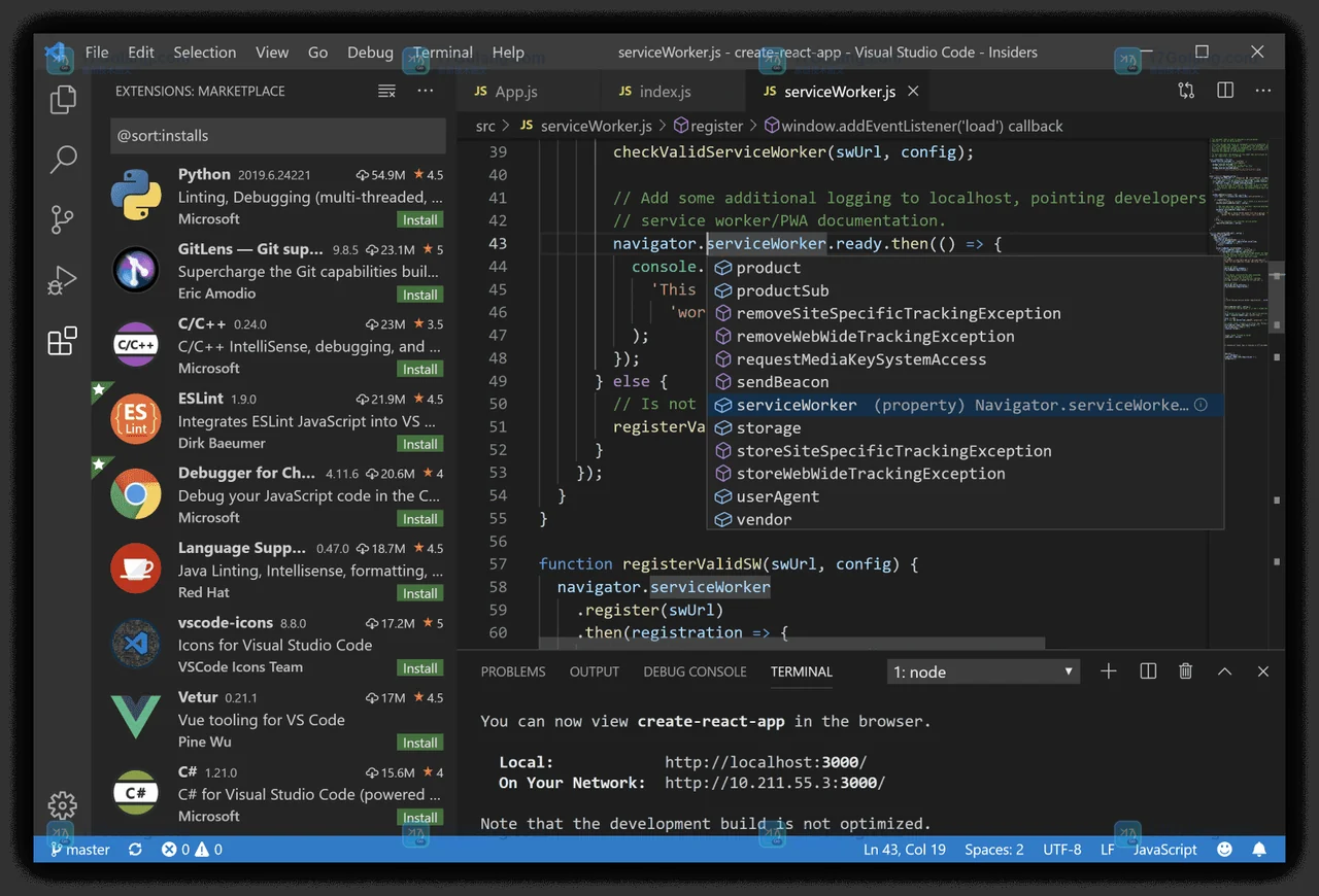 VS Code 网页版欢迎页与资源管理器入口,确认主题设置前的工作台状态
