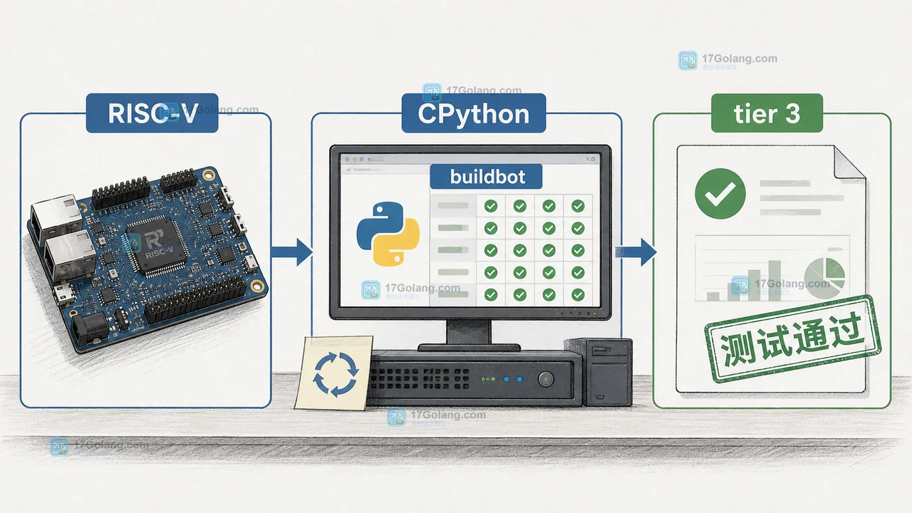 CPython 在 RISC-V 真实硬件、buildbot 和测试套之间形成的验证链