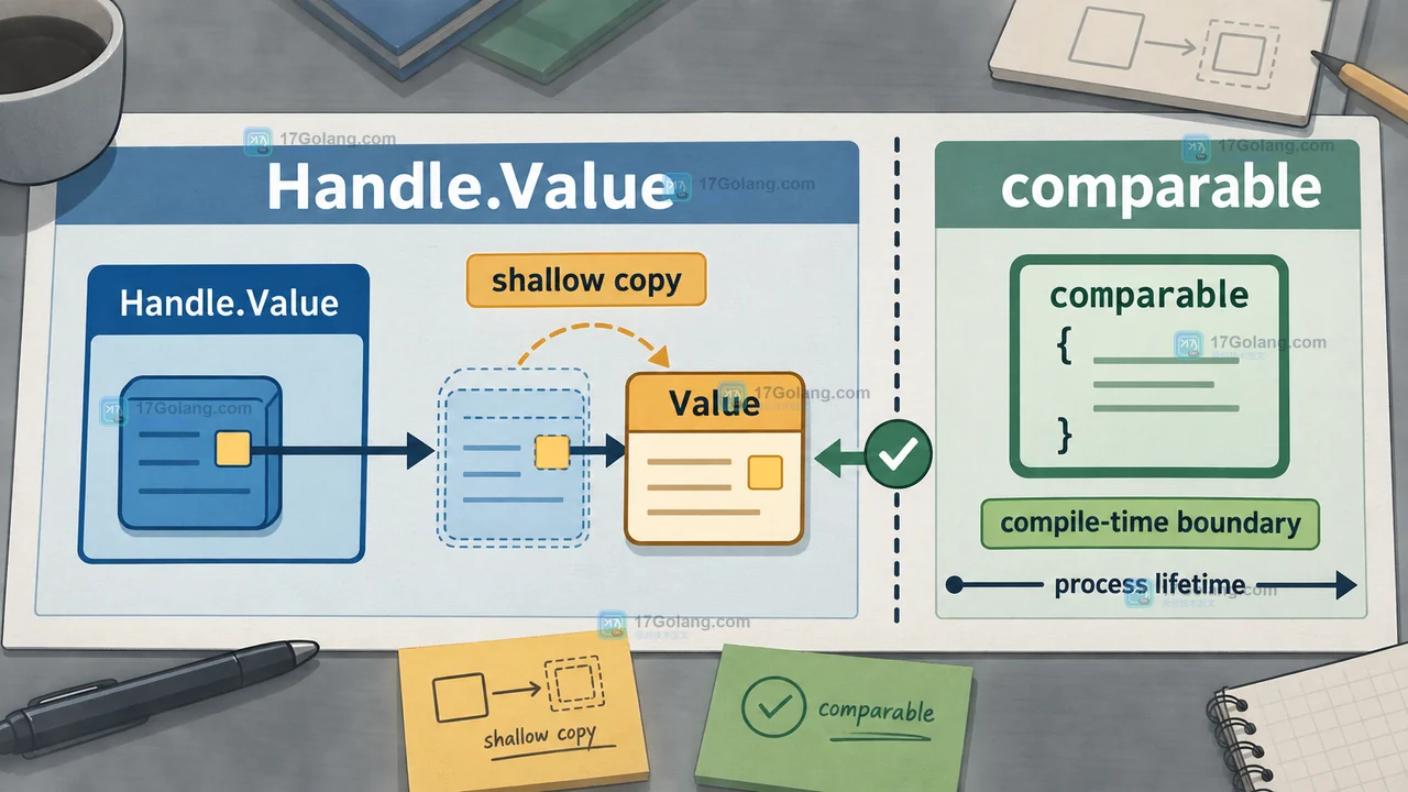 Handle.Value 返回浅拷贝并受 comparable 与进程生命周期约束的边界对照图