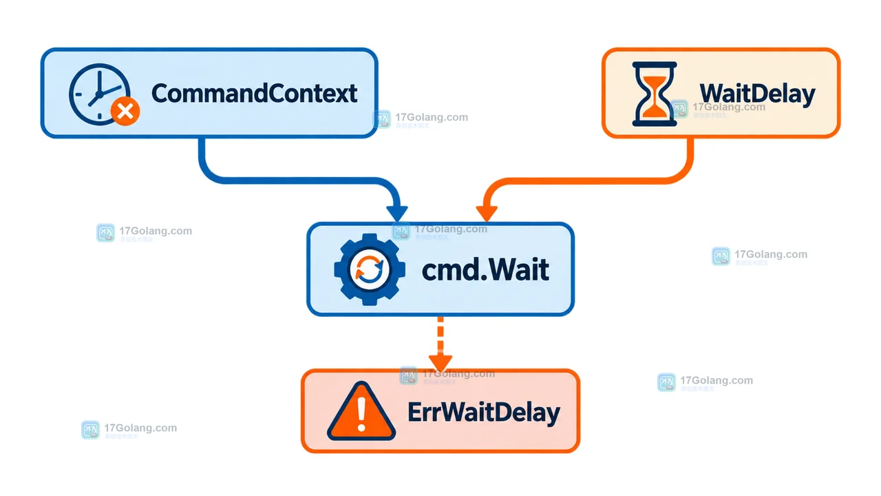 Go os exec CommandContext 到 WaitDelay 再到 cmd Wait 的子进程收尾路径