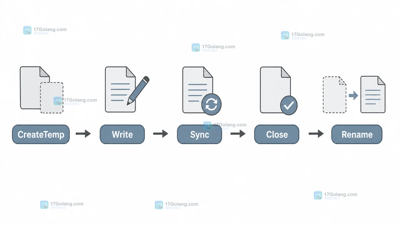 Go 临时文件写入 Sync 关闭后 Rename 替换配置文件的调用链