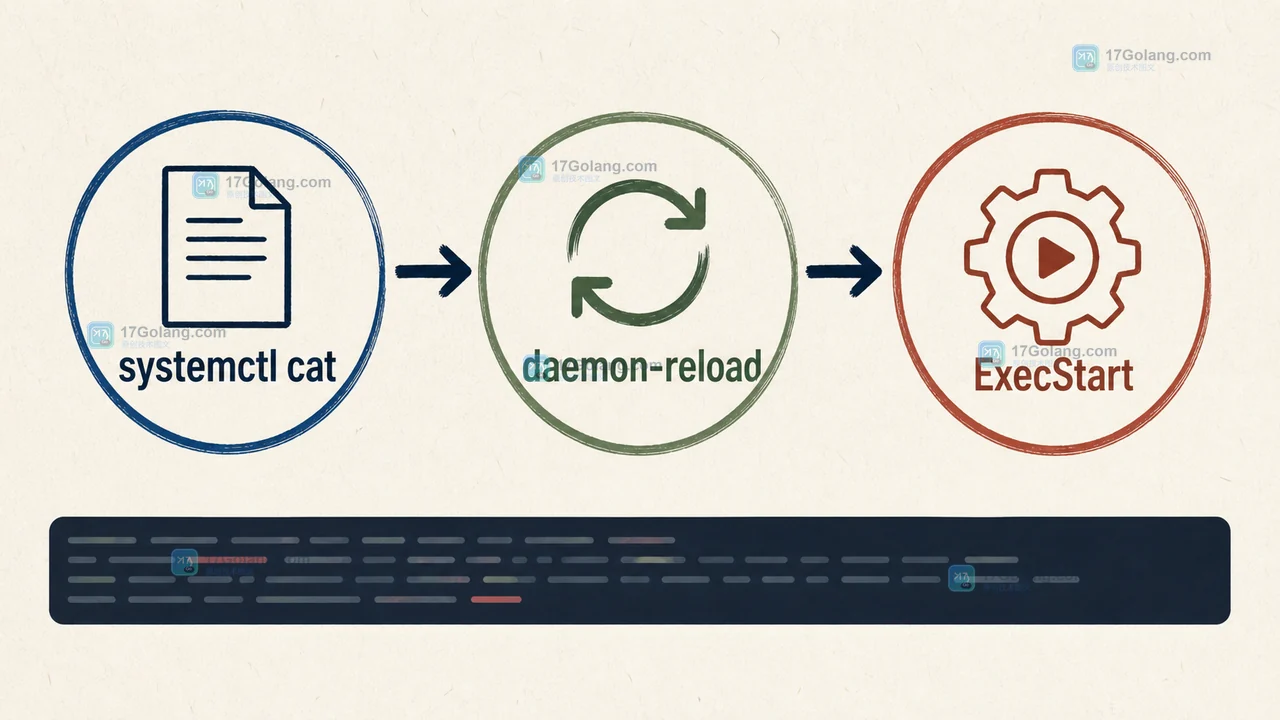 Linux report-sync.service 从 systemctl cat 到 daemon-reload 再到 ExecStart 核验的配置重读链路