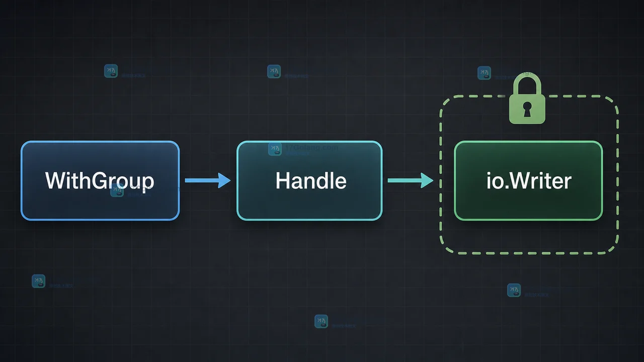 Go slog WithGroup Handle io.Writer 并发写入边界图