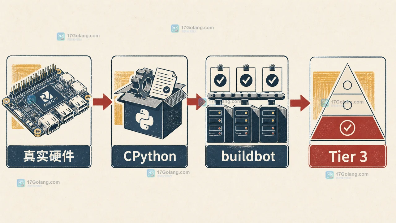CPython 将 riscv64-unknown-linux-gnu 纳入 Tier 3 后,从真实硬件到 buildbot 再到平台支持的证据路径