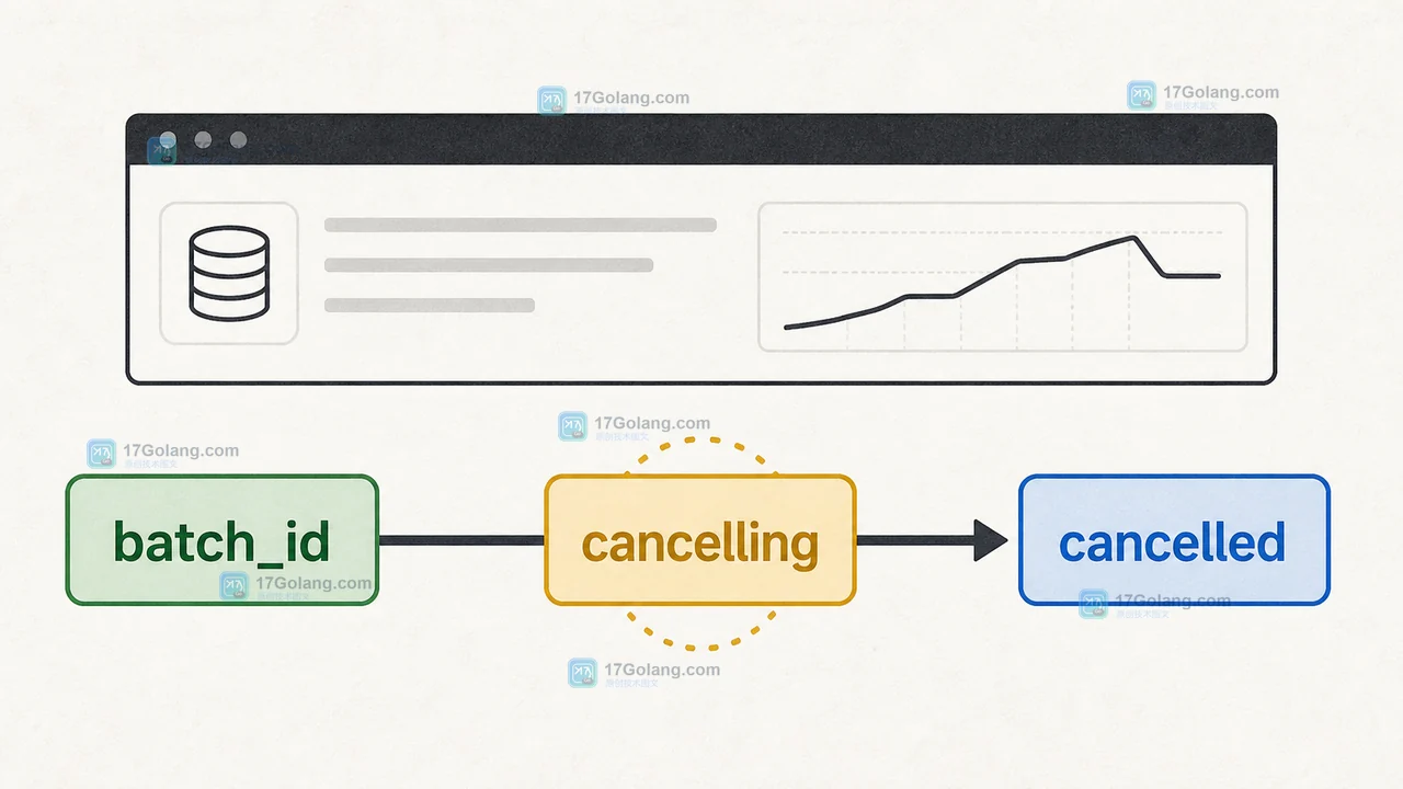 OpenAI Batch API 从取消请求到 cancelling 再到 cancelled 的状态链