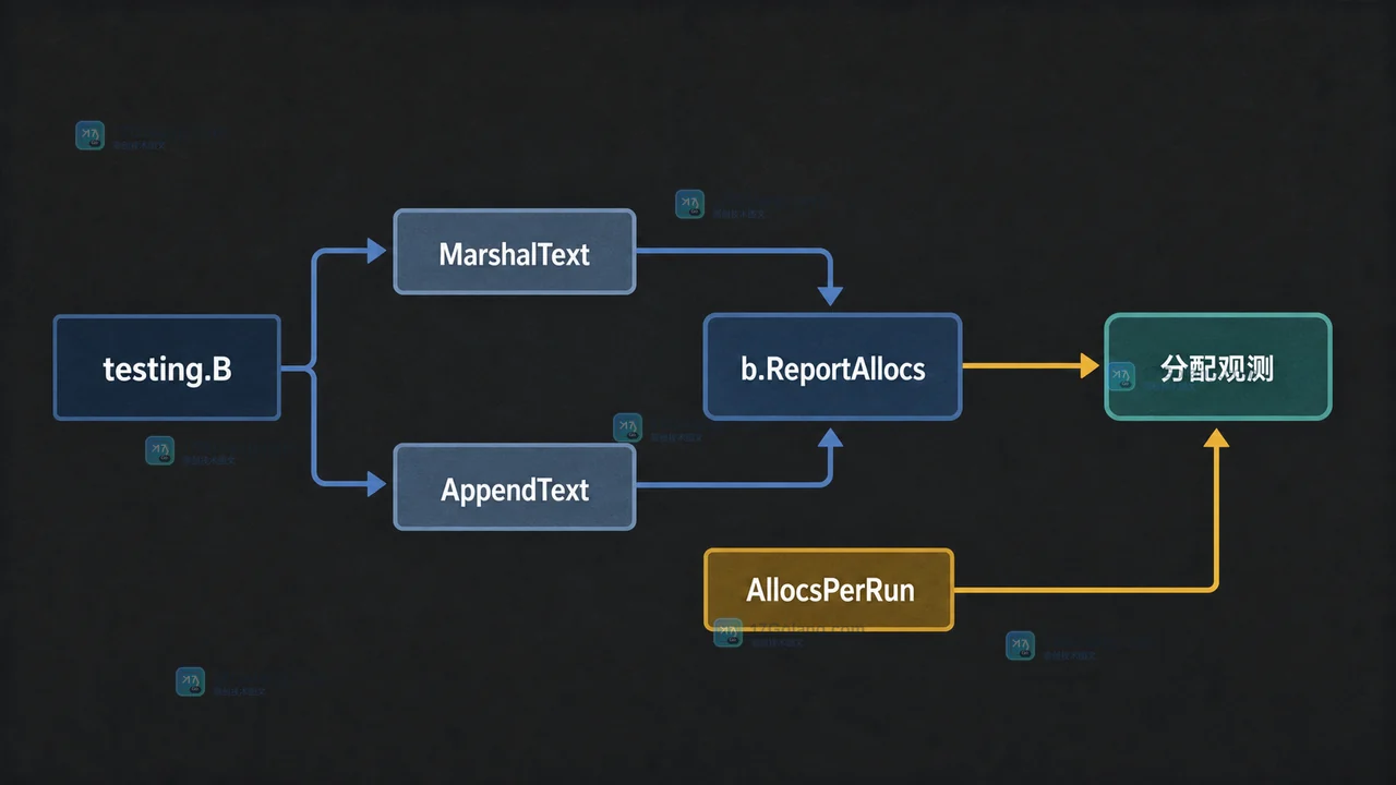 testing.B 使用 b.ReportAllocs 与 append 对比 MarshalText 和 AppendText 的验收路径