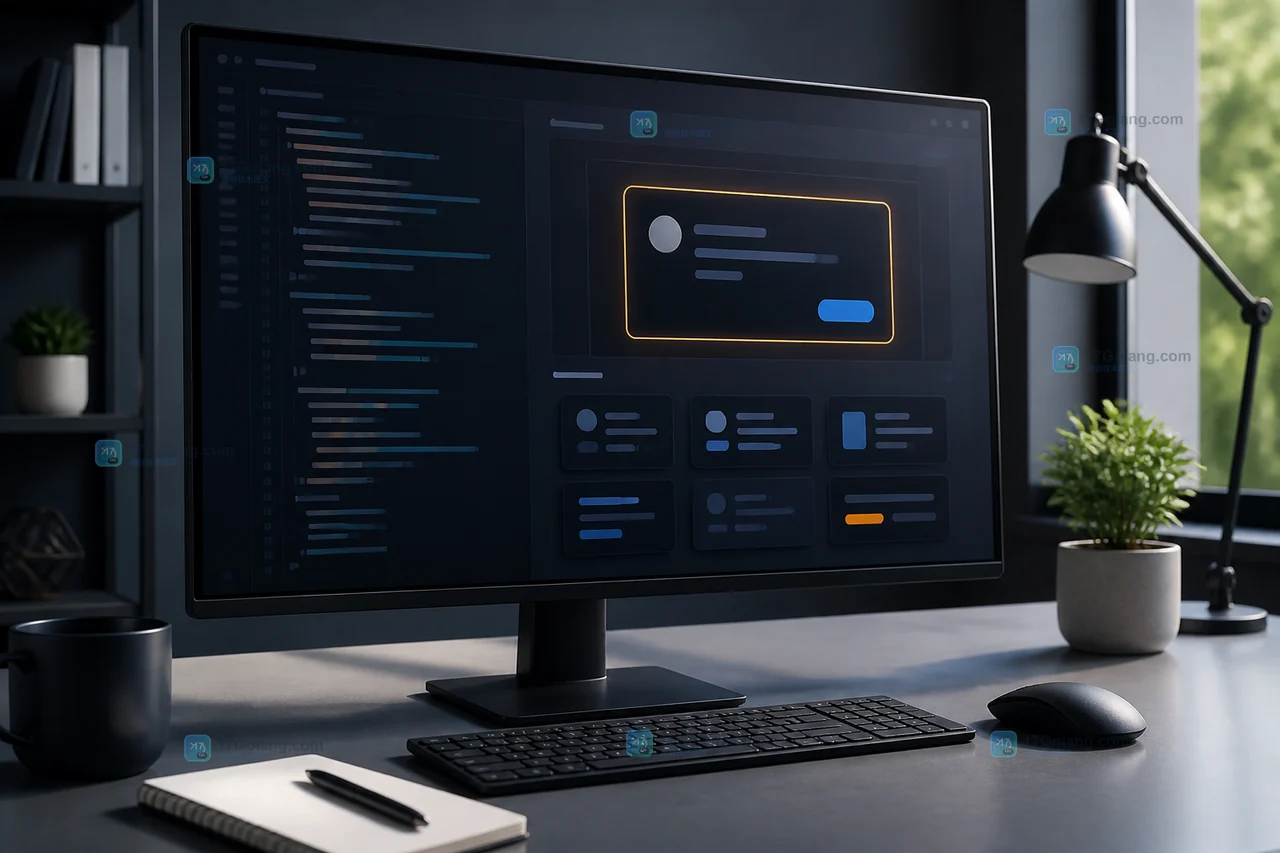 开发者在 Windows 工具链中检索 UI 样例并核对项目依赖