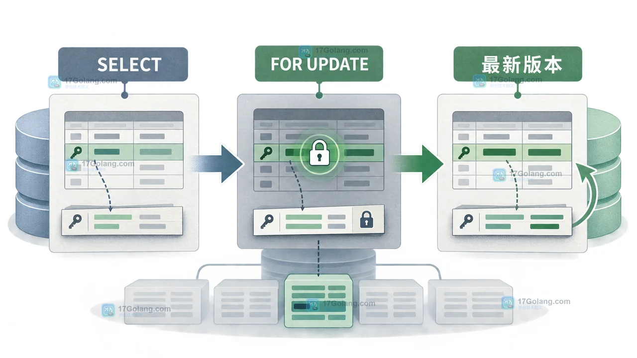 MySQL FOR UPDATE 当前读读取最新版本并进入受锁保护的库存更新路径