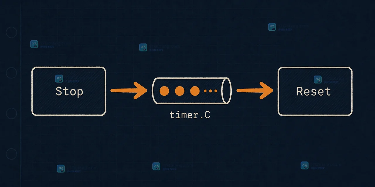 Go Timer 的 Stop、timer.C、Reset 顺序：先处理旧信号再复用定时器