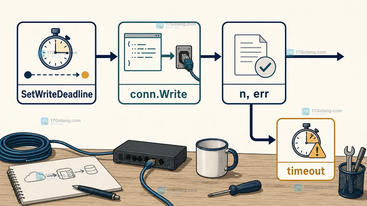 Go SetWriteDeadline 到 conn.Write 再到 n 和 err 的写入超时控制流