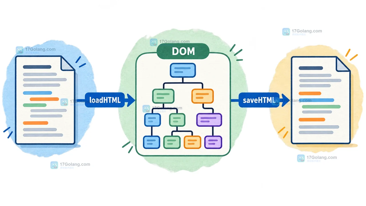 PHP DOMDocument 从 loadHTML 输入到 DOM 文本再到 saveHTML 输出的编码路径