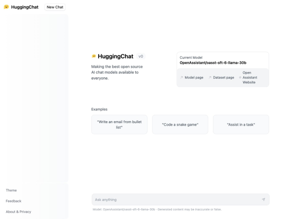 HuggingChat：Hugging Face推出的开源AI聊天机器人与Mac客户端下载