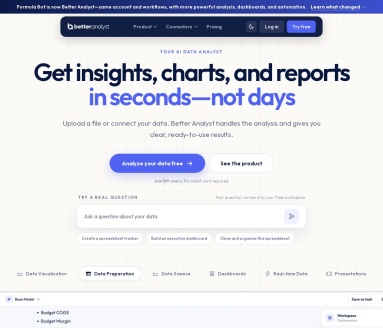 Formula Bot：AI驱动的智能数据分析与Excel公式生成平台