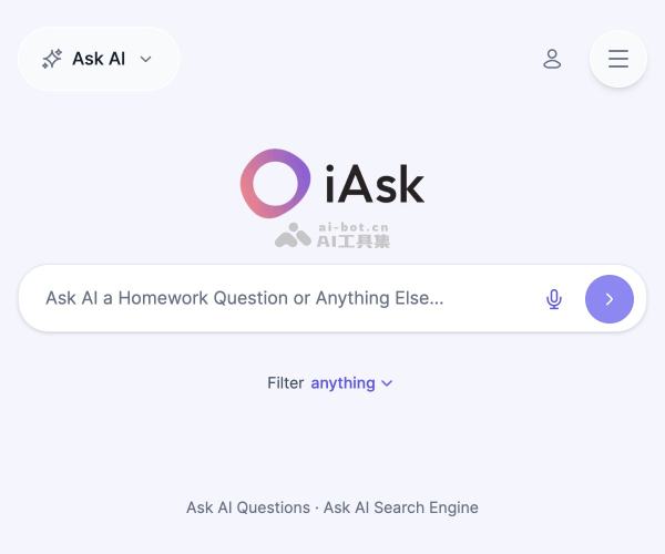 iAsk AI智能搜索引擎：基于NLP的无偏见问答工具与功能详解