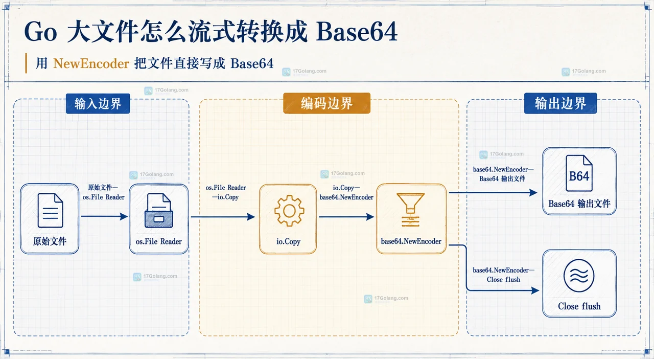 Go base64 编码选择关系图，展示 StdEncoding、URLEncoding、RawURLEncoding 与承载位置的关系