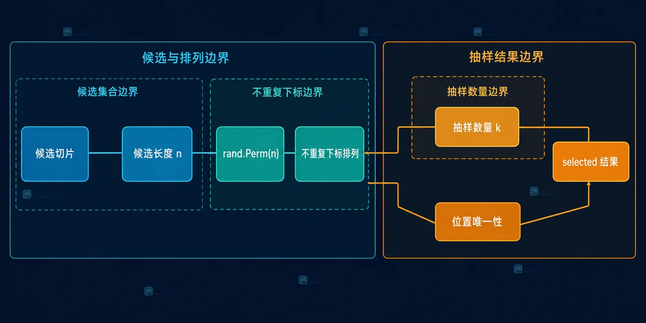 原始切片、rand.Shuffle 和交换回调之间的静态关系