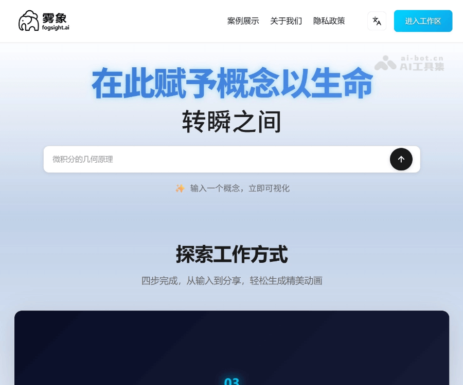 雾象Fogsight：免费开源AI动画生成工具，文字一键转视频