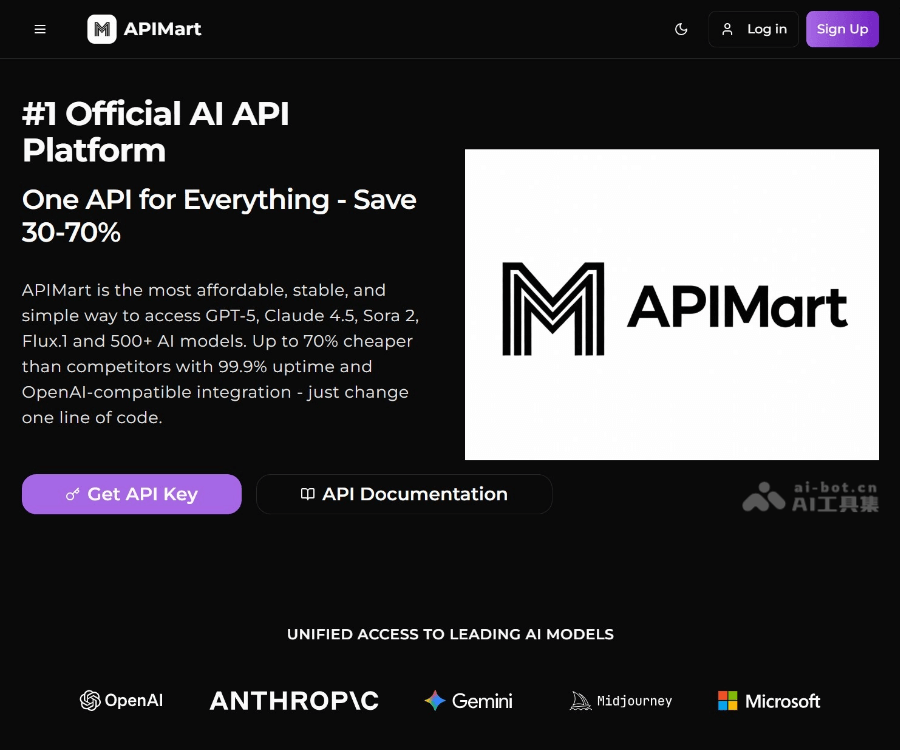 APIMart评测：一站式AI API平台，兼容OpenAI且成本降低70%