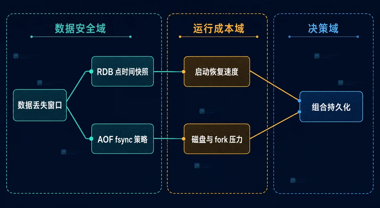Redis 内存数据集、RDB 快照、AOF 日志与重启恢复数据集的静态关系