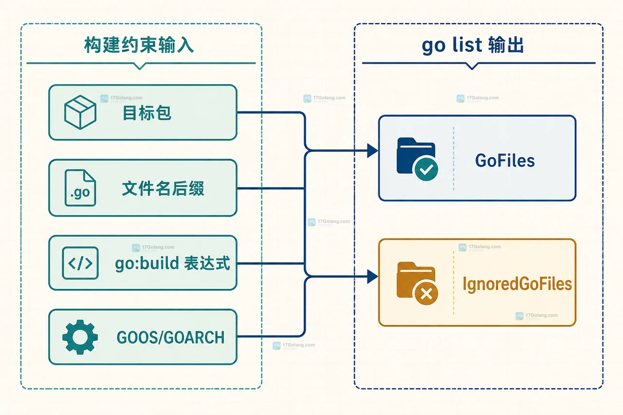 Go 文件名后缀与 GOOS GOARCH 平台标签的静态对应关系图