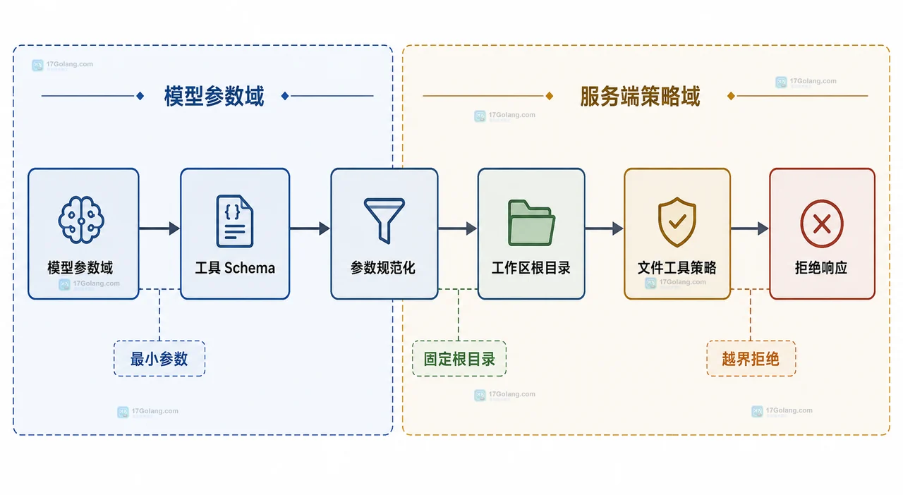 帮助读者理解相对路径、规范化路径、读写动作策略和审批结果的静态关系。