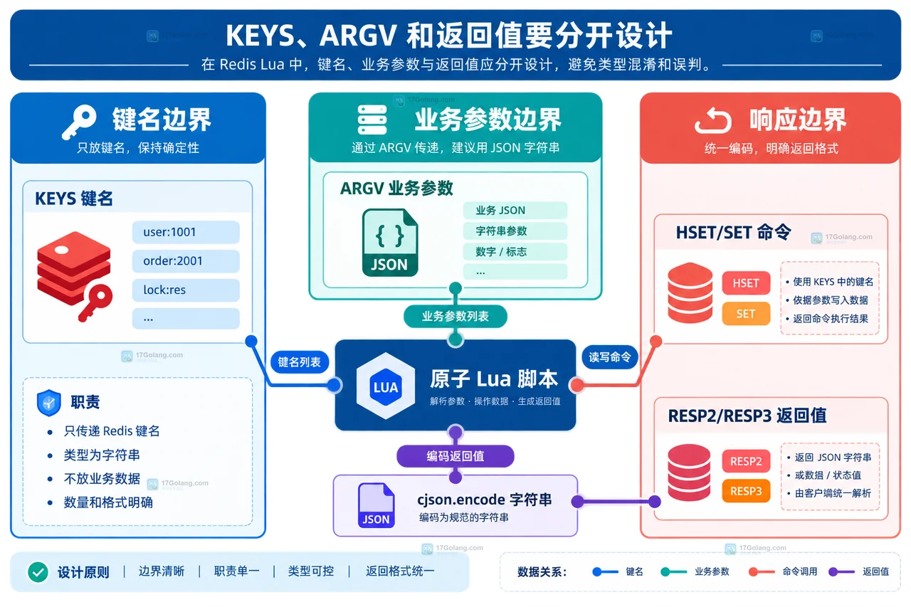 Redis Lua 中 ARGV 原始字符串经过 cjson.decode 进入对象字段校验的静态边界关系
