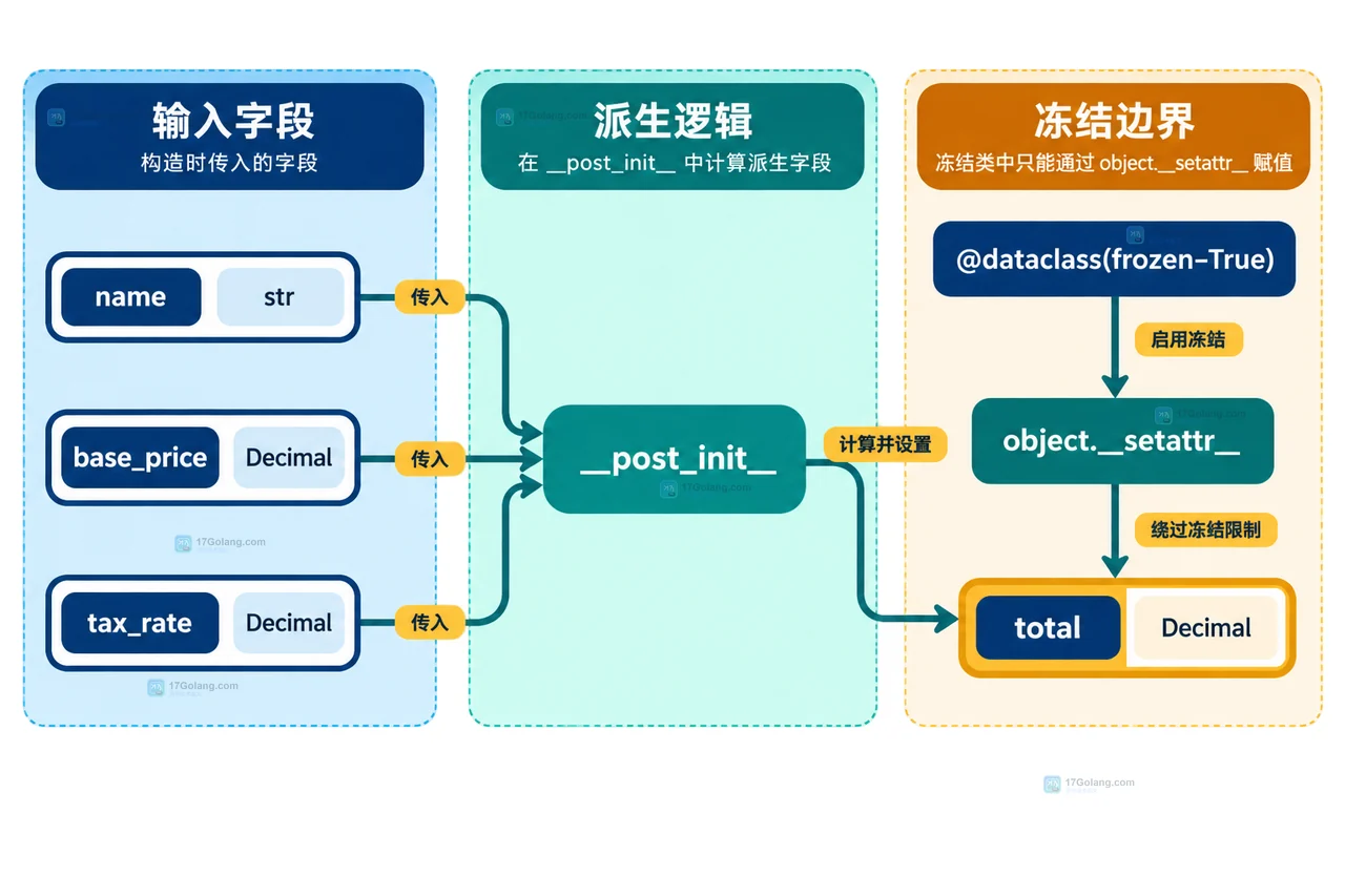 Python dataclass 中 default_factory、字段顺序、InitVar 和 fields 的静态关系