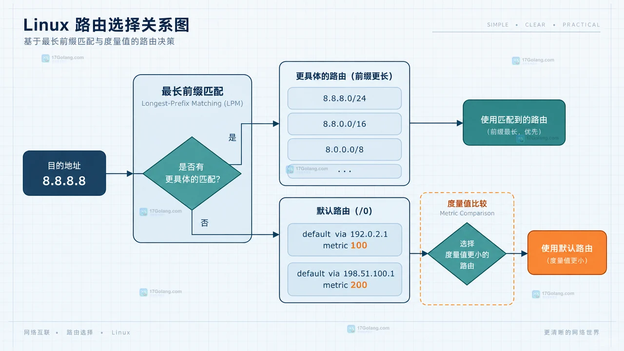 ip rule、主路由表、FIB 查询与等价路径之间关系图