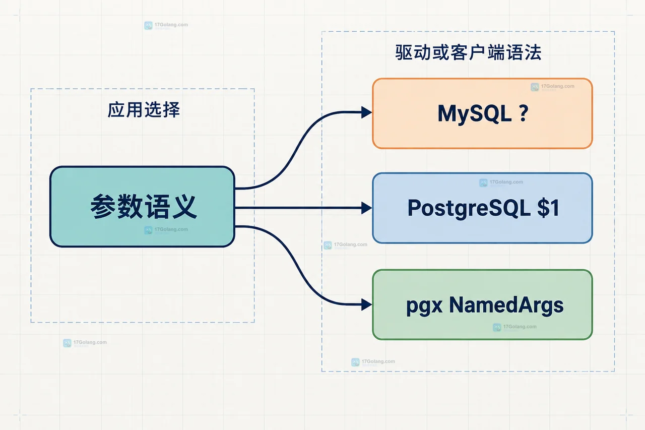 Go database/sql 中业务字段经过 sql.Named、NamedArg 和 NamedValueChecker 进入驱动参数的边界关系
