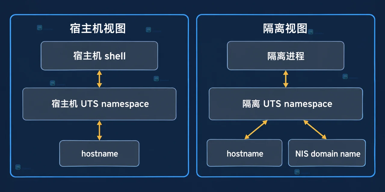 Linux UTS namespace、CAP_SYS_ADMIN、nsenter 与目标 PID 之间的静态边界关系图