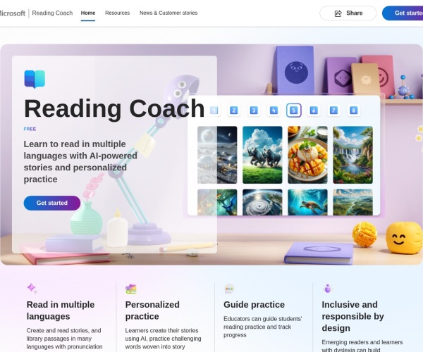 微软Reading Coach：免费AI阅读教练，个性化提升阅读能力