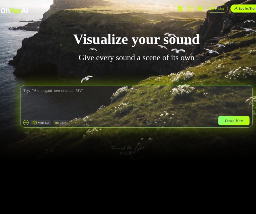 OhYesAI评测：AI音乐MV生成器，一键打造电影级音画同步视频