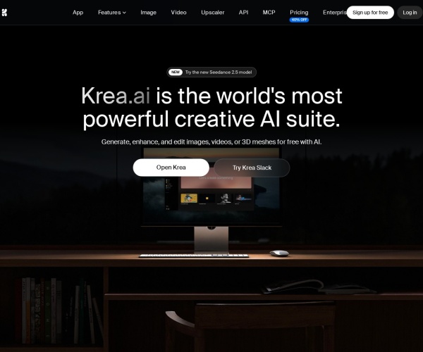 Krea AI评测：集成Luma/可灵的视频生成与实时绘图神器