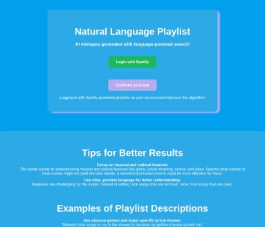 Natural Language Playlist：利用Transformer模型的智能音乐推荐工具