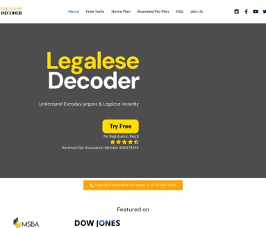 Legalese Decoder：AI智能解码法律文件，通俗易懂