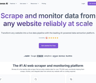 SEO标题：Browse AI：无需编程，轻松从网站提取和监测数据
