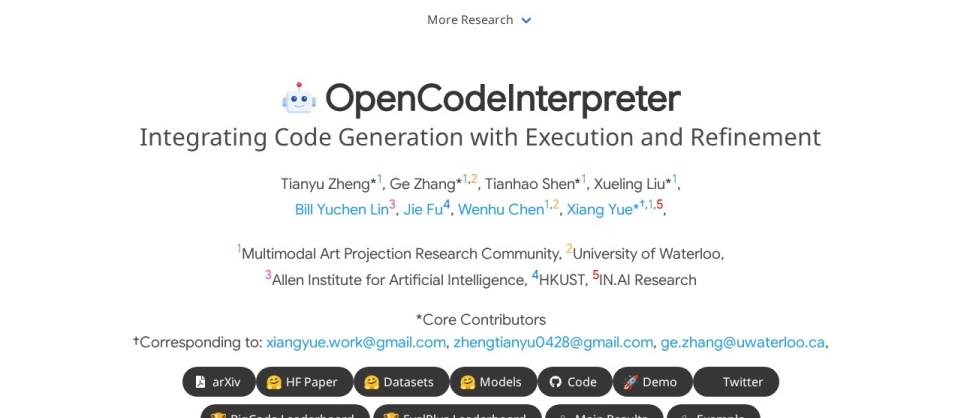 OpenCodeInterpreter