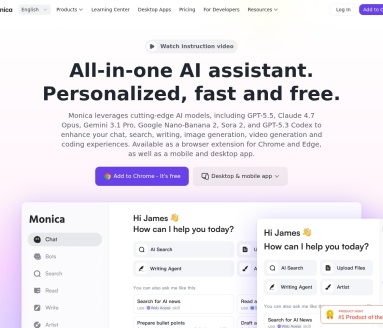 Monica AI助手：你的全能智能伙伴