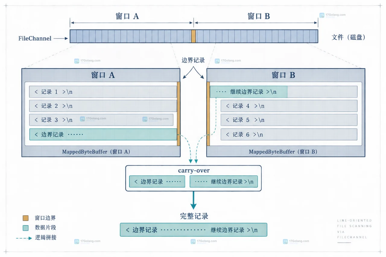 Java FileChannel.map 固定窗口、活跃映射、虚拟地址和驻留页之间的内存关系