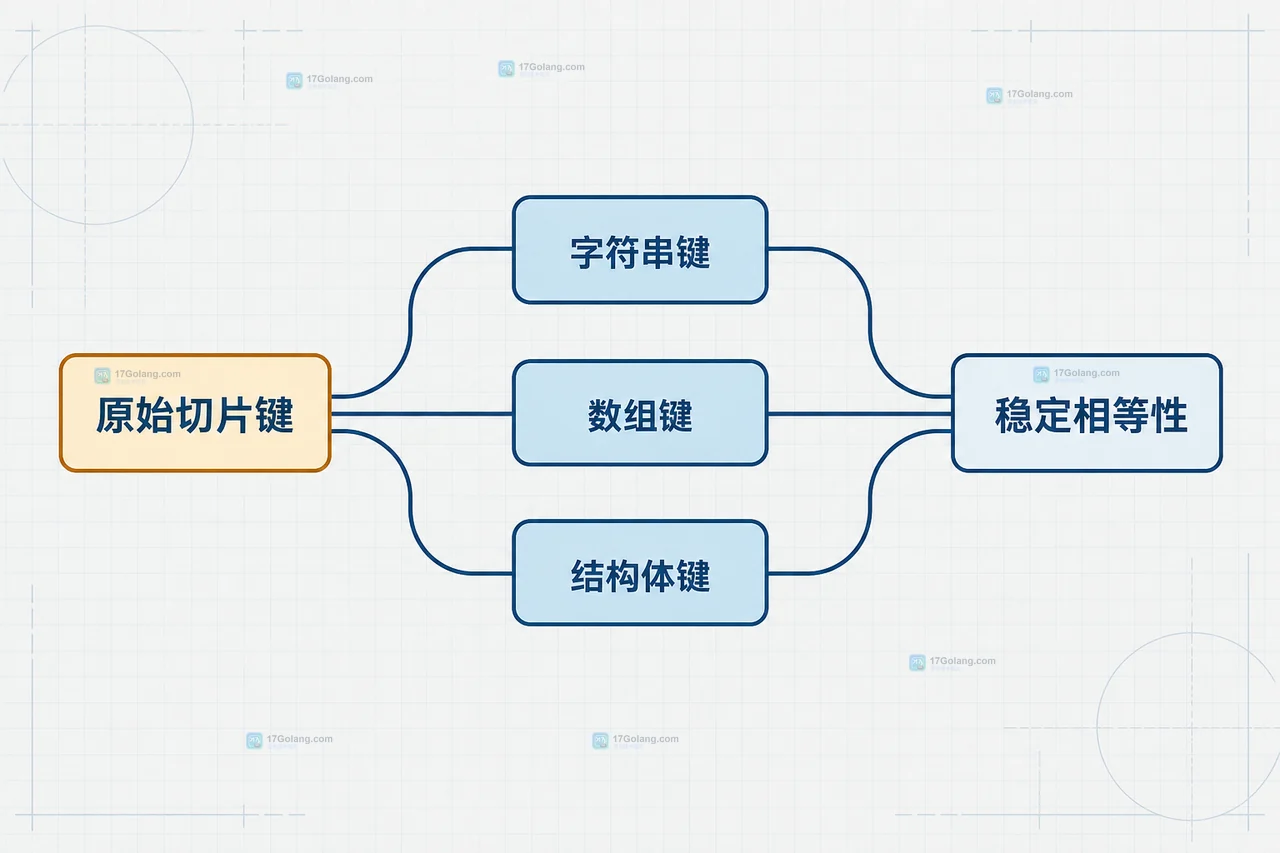 map key 与可比较类型约束的关系图