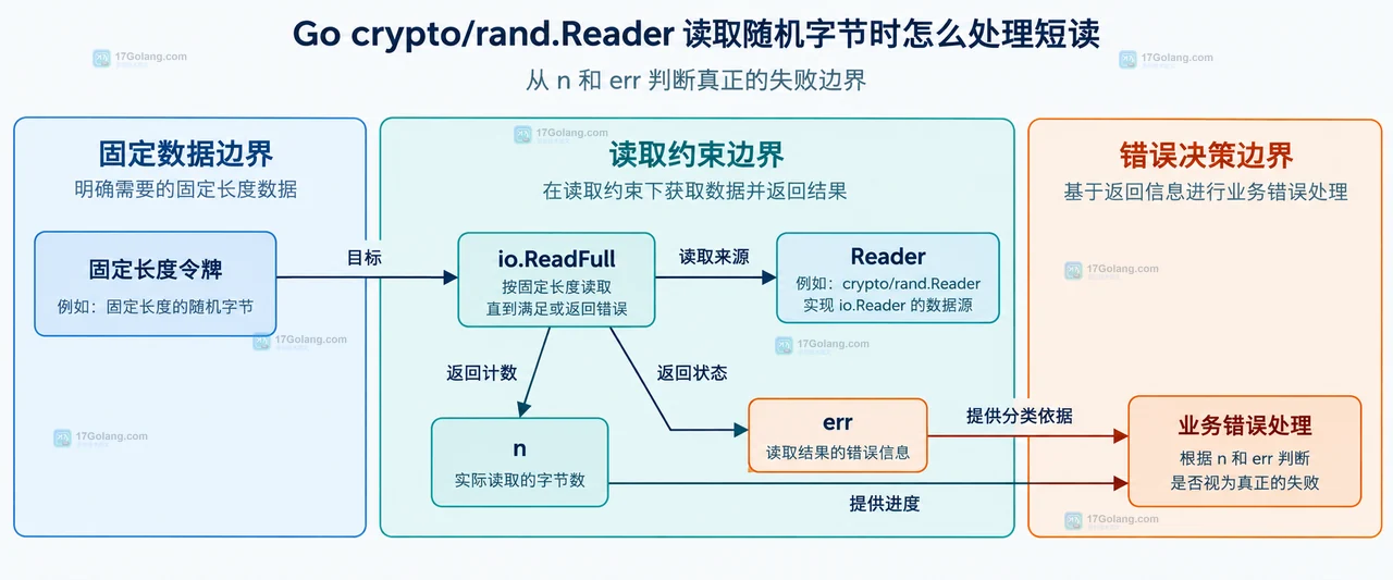 Go crypto/rand.Reader 读取随机字节时怎么处理短读