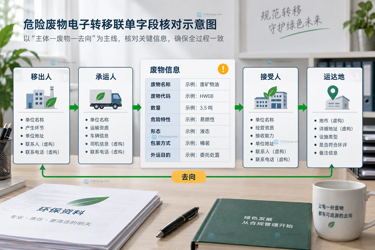 危险废物接受单位核对名称数量特性形态包装和处置方式的验收示意图