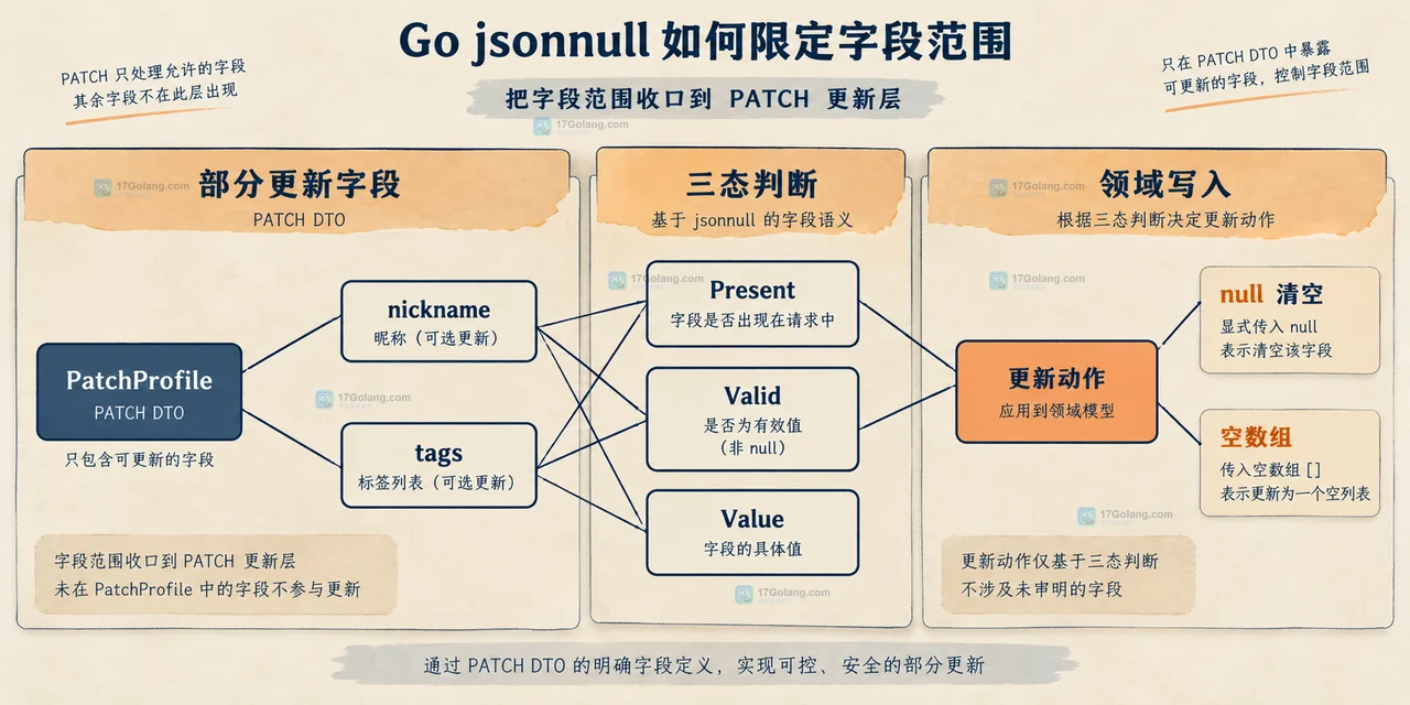 Go jsonnull 如何限定字段范围