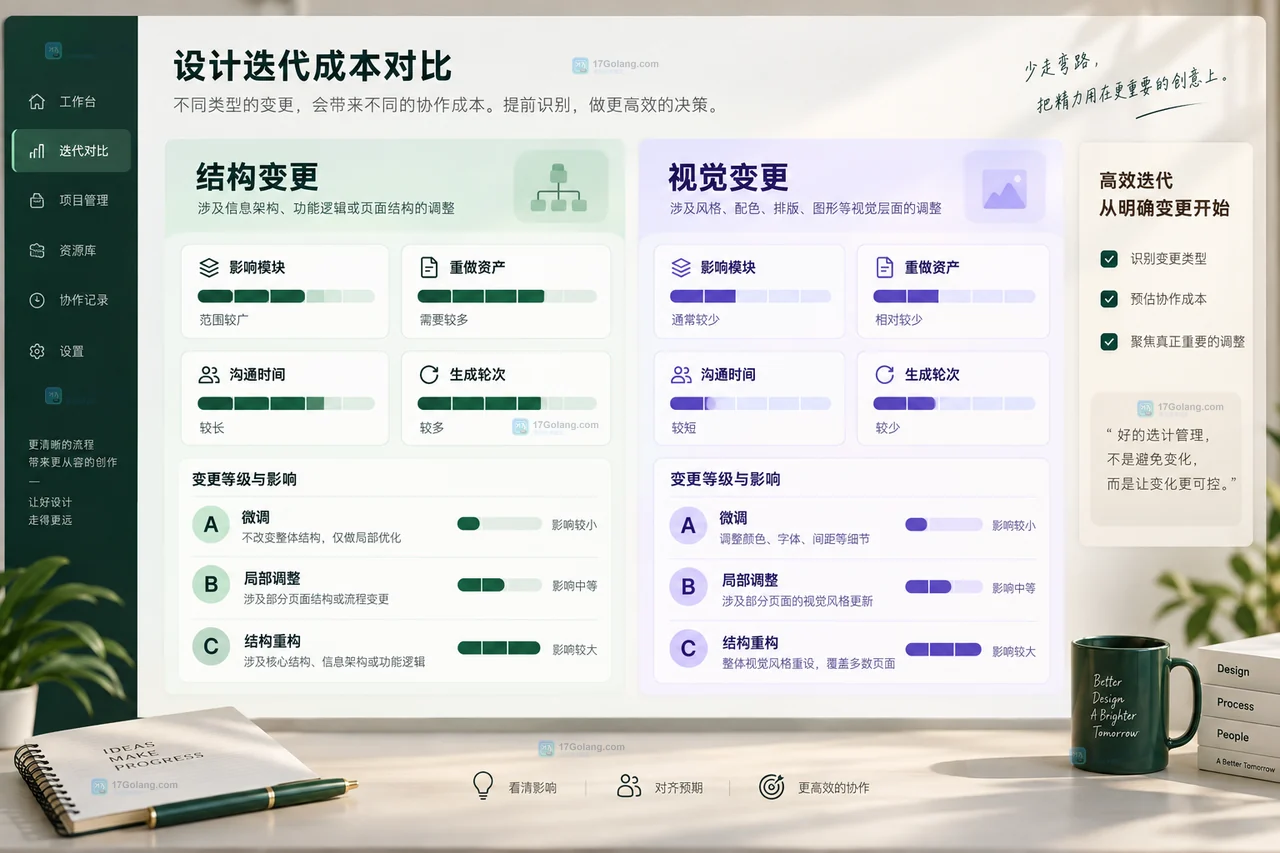 网页结构变更与视觉变更的返工成本对照面板