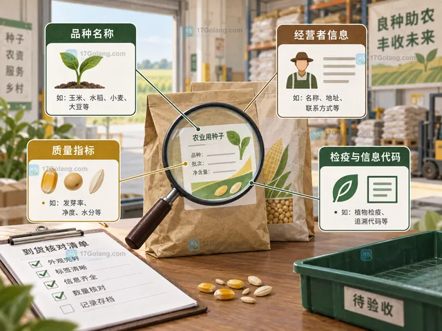 农业种子到货凭证、批次台账与销售去向的关系示意图